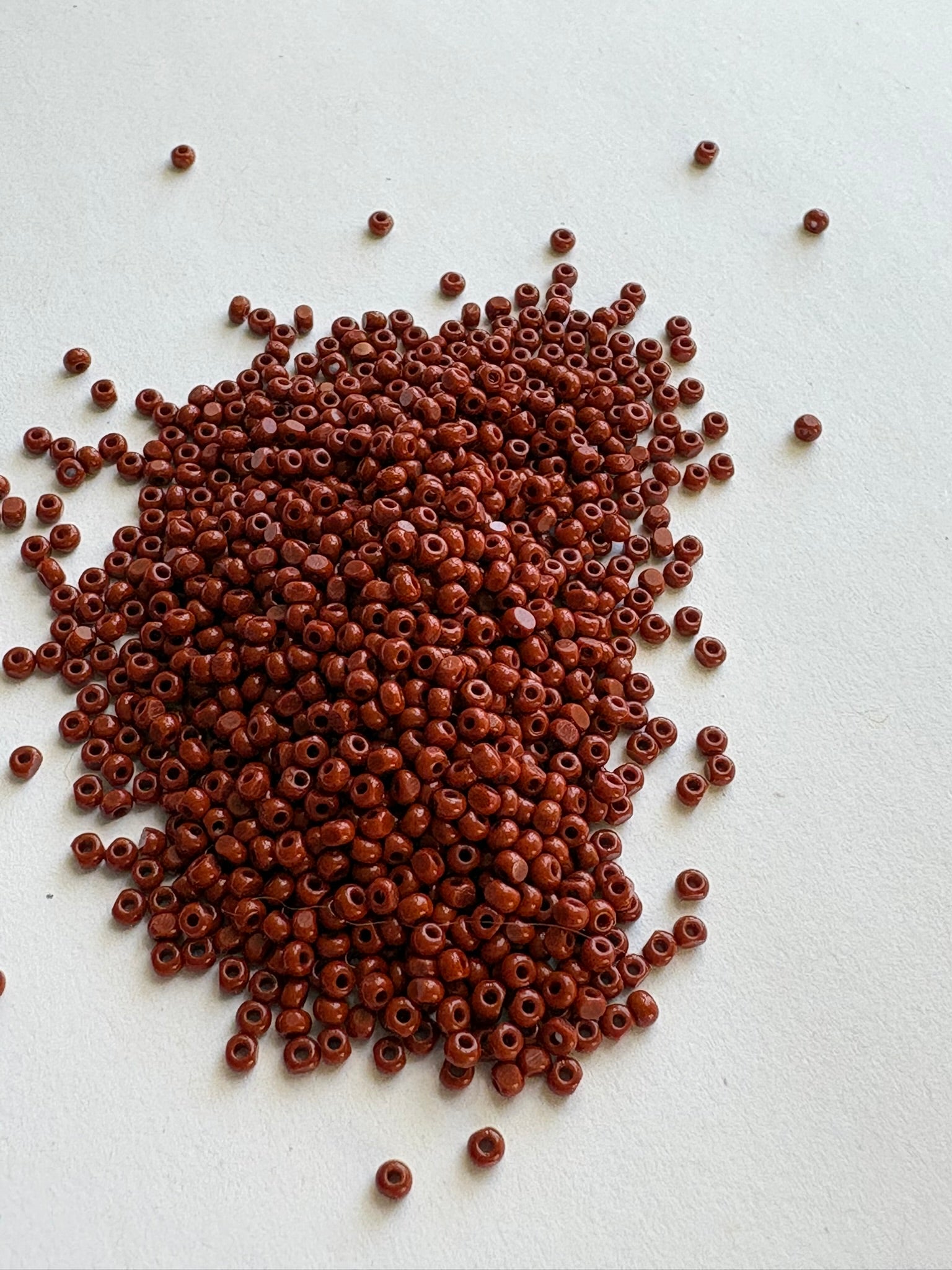 Ochre - Opaque Sheen  Beads 11/0 Loose