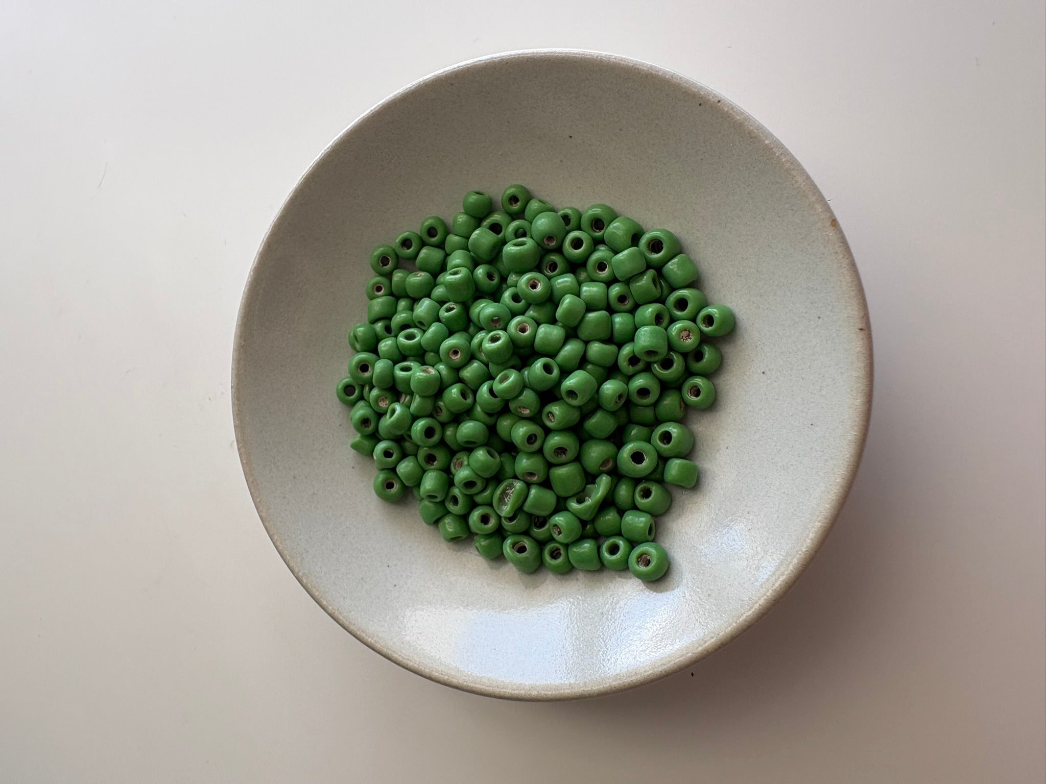 Green Pony Beads 3-4mm