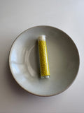 French Antique 18/0 seed beads - Bright yellow - 6 grams