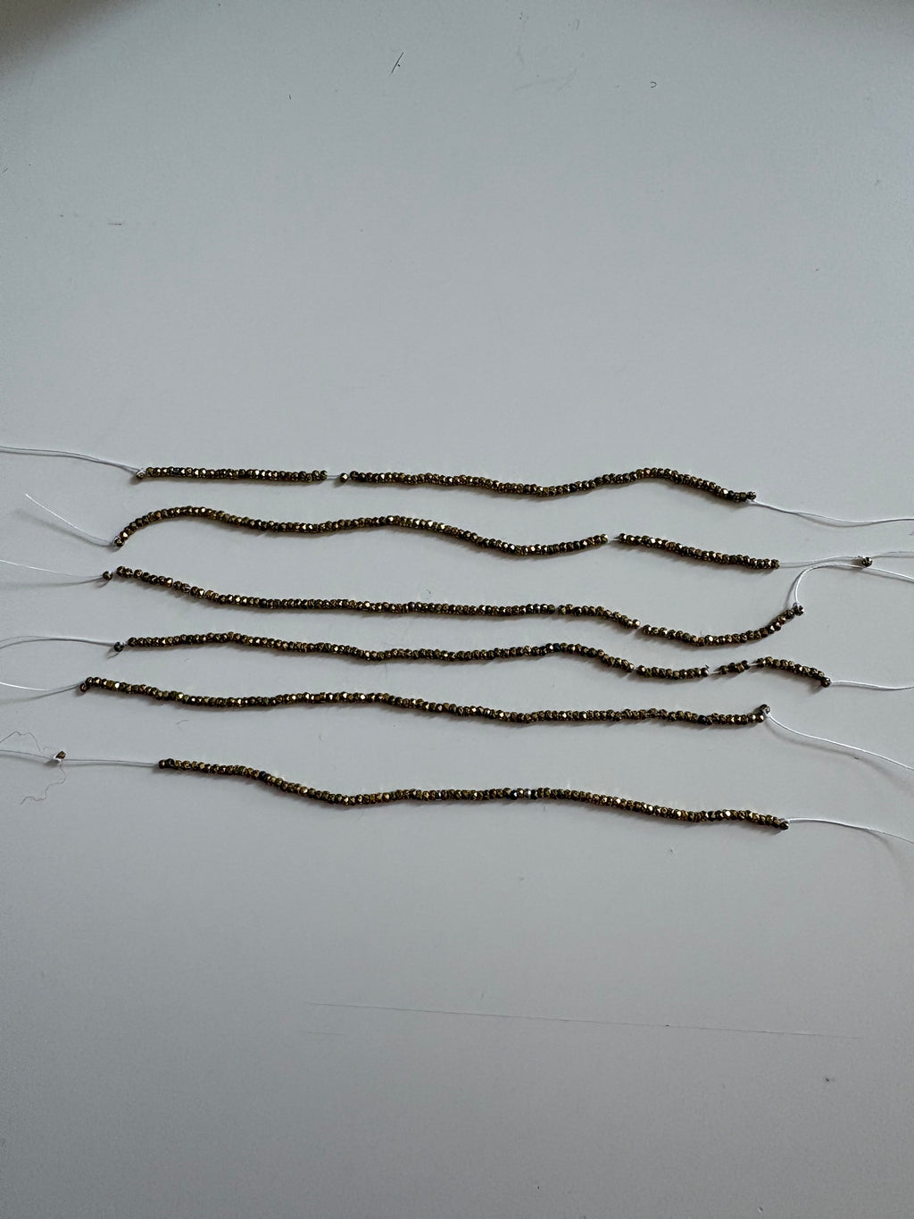 Rare Gold Coloured Steel Cut Beads 12/0