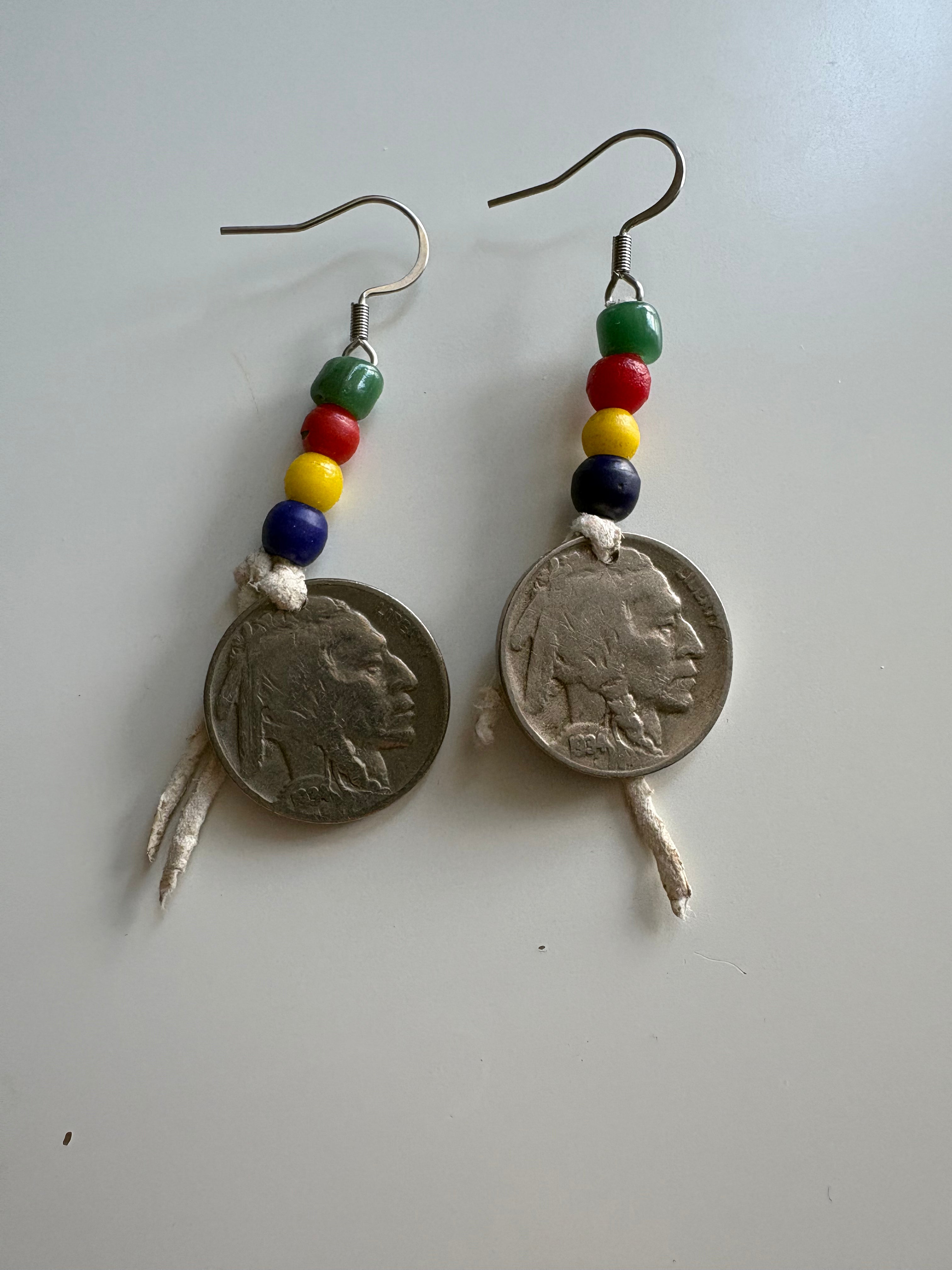 Indian Head Nickel Earrings - HBC