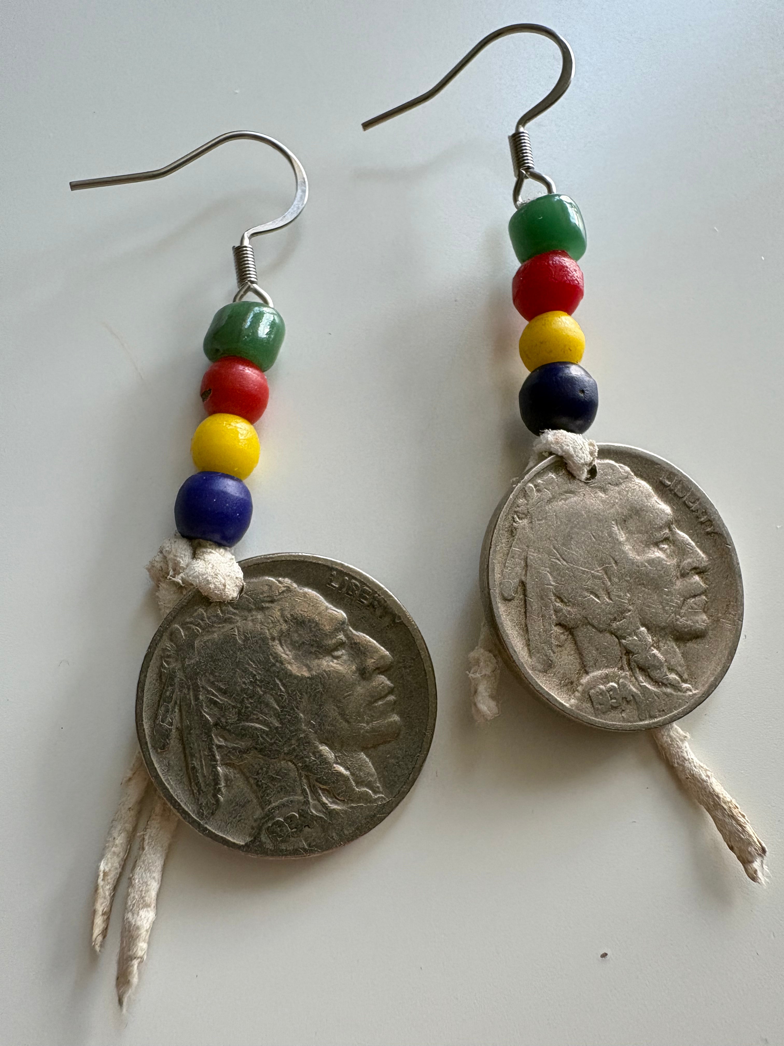 Indian Head Nickel Earrings - HBC