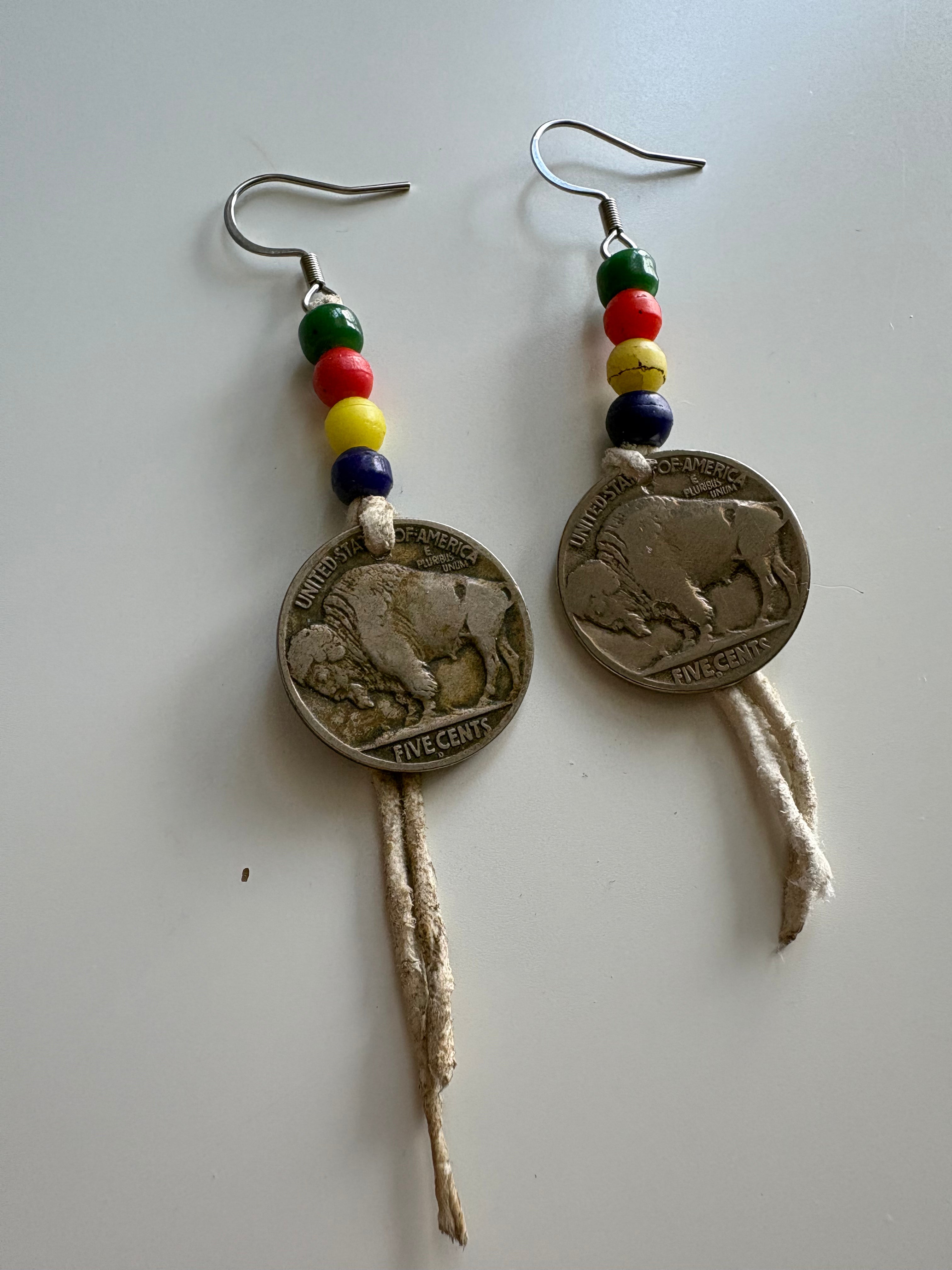 Buffalo Nickel Earrings - HBC